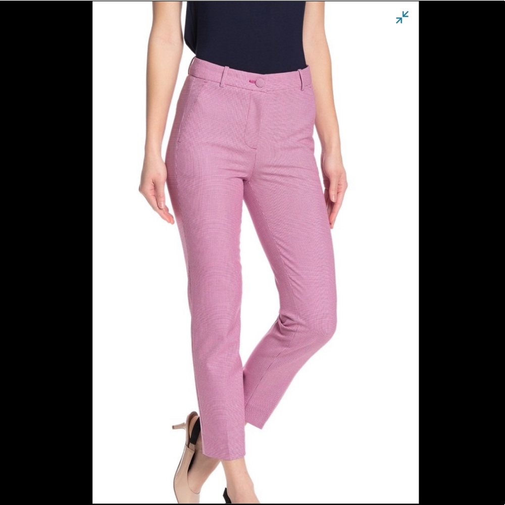 NWT Pink Houndstooth JCrew Cameron pants